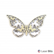  Fluture din argint debitat laser